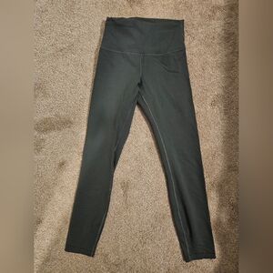 Lululemon High-Waisted Leggings - Dark Green, Size 6